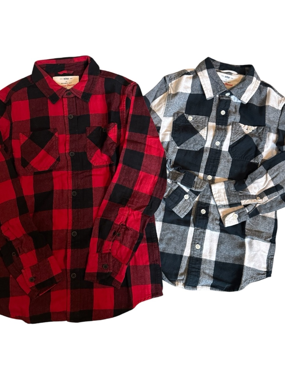 Urban Pipeline Boys Ultimate Flannel Plaid Fall Casual Button Down Shirts | S/M